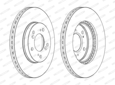 Bromsskiva FERODO DDF829C