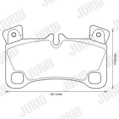 Sada brzdových destiček, kotoučová brzda JURID 573339JC