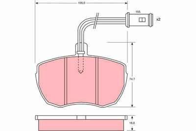 Brake Pad Set, disc brake GDB759