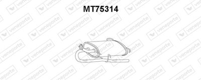 VENEPORTE MT75314 Глушитель выхлопных газов для MITSUBISHI SPACE WAGON (N3_W, N4_W)