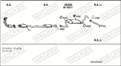 ABGASANLAGE WALKER MA40008C