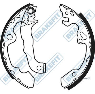 APEC Brake Shoe Set BSH1015