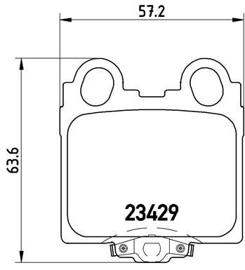 Комплект тормозных колодок, дисковый тормоз BREMBO P 83 045 для TOYOTA PROGRES