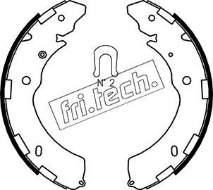 Комплект тормозных колодок fri.tech. 1064.181 для MITSUBISHI L200