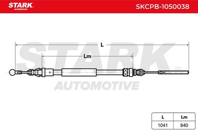 жило, ръчна спирачка STARK SKCPB-1050038