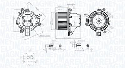 vnitřní ventilátor MAGNETI MARELLI 069412779010