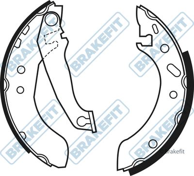 APEC Brake Shoe Set BSH1008