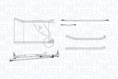 Napęd wycieraczek MAGNETI MARELLI 085570760010