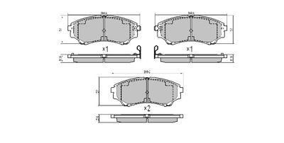 Комплект тормозных колодок, дисковый тормоз FREMAX FBP-0857 для FORD RANGER