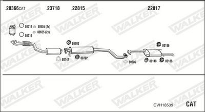 Изпускателна система WALKER CVH18539
