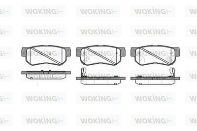 Комплект тормозных колодок, дисковый тормоз WOKING P6463.32 для HYUNDAI MATRIX