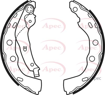 Brake Shoe Set APEC SHU709