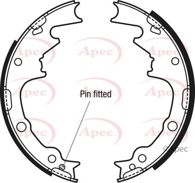 Brake Shoe Set APEC SHU702