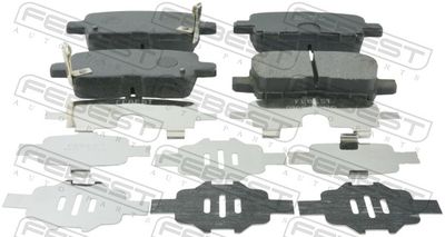 Комплект тормозных колодок, дисковый тормоз FEBEST 0301-MRVR для ACURA MDX