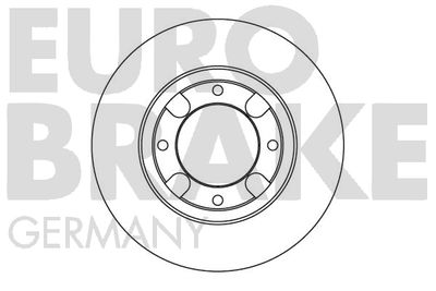 Тормозной диск EUROBRAKE 5815203013 для MITSUBISHI COLT