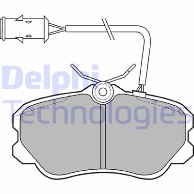 Комплект тормозных колодок, дисковый тормоз DELPHI LP693 для ALFA ROMEO 75