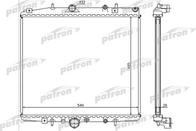 PATRON PRS3595 Крышка радиатора  для PEUGEOT EXPERT (Пежо Еxперт)