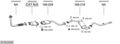 ABGASANLAGE BOSAL SYS03059