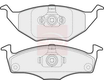 APEC Brake Pad Set, disc brake PAD1379