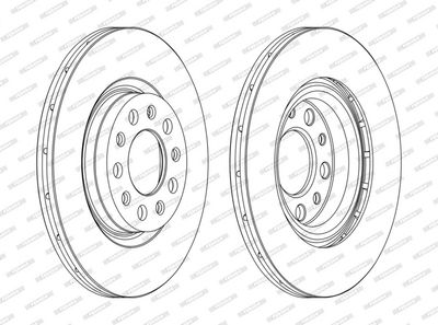BREMSSCHEIBE FERODO DDF1456C 1