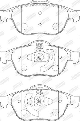 BREMSBELAGSATZ SCHEIBENBREMSE JURID 573245J 1