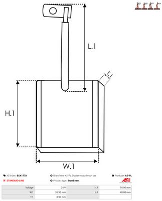 PERIE ELECTROMOTOR AS-PL BSX177B 1