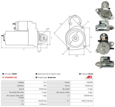 STARTER AS-PL S4042 4