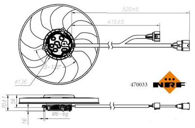 LüFTER MOTORKüHLUNG NRF 470033 5