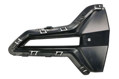 Bumperrooster plug Voor Rechts (Buitenkant, met LED-gaten, plastic, zwart glanzend, BASIS) past: BMW 3 G20, G21 10.18-06.22