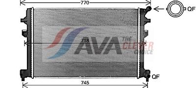RADIATOR RACIRE MOTOR AVA Clever Choice VN2426 1