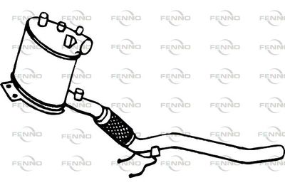 Filtr sadzy / filtr cząstek stałych, układ wydechowy FENNO 3C0254701RX