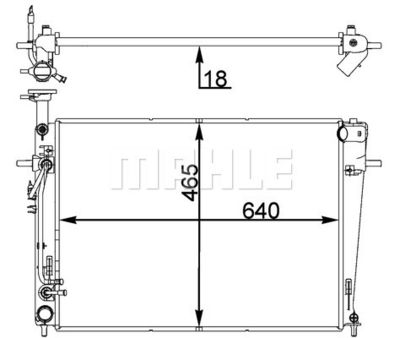 Радиатор, охлаждение двигателя WILMINK GROUP WG2182594 для HYUNDAI TUCSON