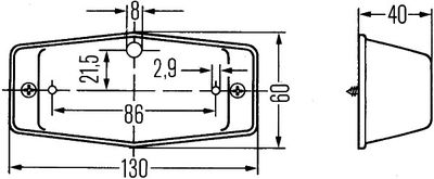 ZUSATZBLINKLEUCHTE HELLA 2BM001321001 1