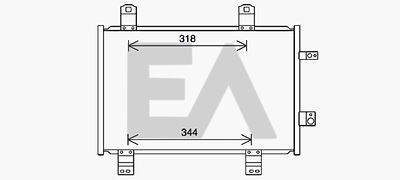 EACLIMA 30C52039 Радиатор кондиционера  для MAZDA 2 (Мазда 2)