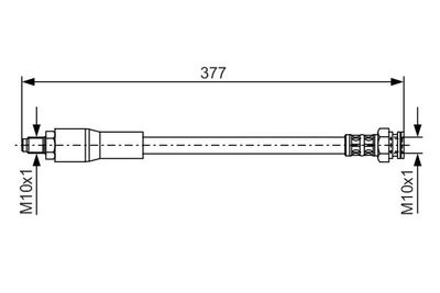 Тормозной шланг BOSCH 1 987 476 666 для PEUGEOT 604