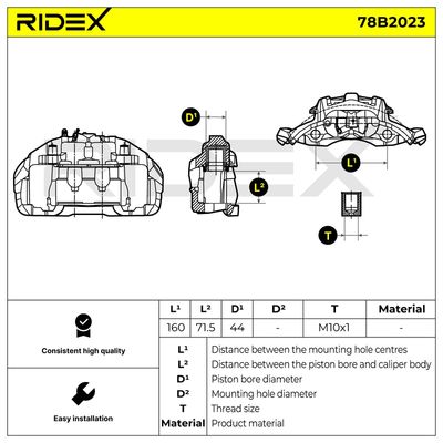 спирачен апарат RIDEX