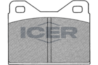 Комплект тормозных колодок, дисковый тормоз ICER 180128 для FERRARI 365