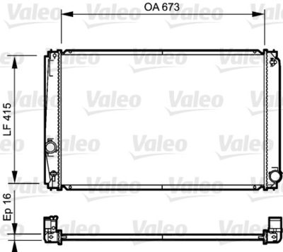 VALEO 735215 Крышка радиатора  для TOYOTA RAV 4 (Тойота Рав 4)