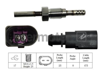 Sensor, exhaust gas temperature Intermotor 27226