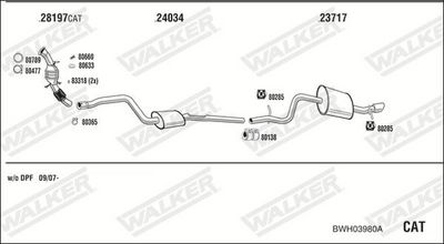 Изпускателна система WALKER BWH03980A