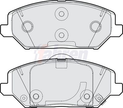 Fahren Brake Pad Set, disc brake FBP3914