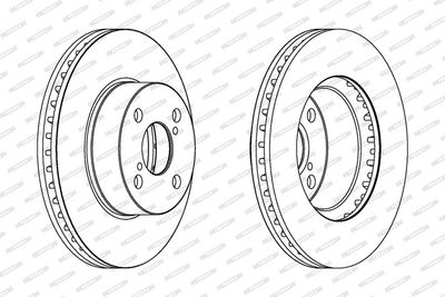 Remschijf set (2 stuks) Voor Links/Rechts