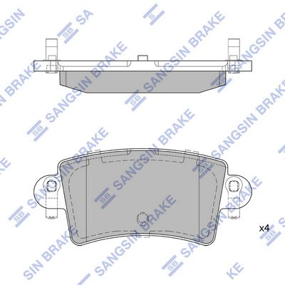 Комплект тормозных колодок, дисковый тормоз Hi-Q SP1895 для RENAULT MASTER