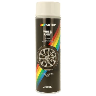 Motip 04003 Sprej na disky kol, bílá lesklá 500ml