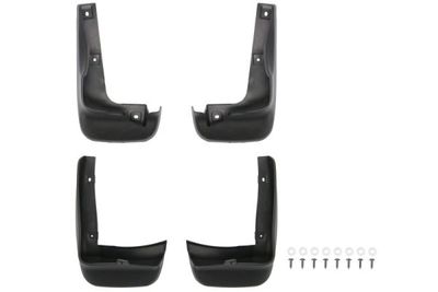 Spatlap Achter/Voor Links/Rechts (set 4 stuks.) past: HONDA CITY V, CITY V FL 09.08-12.13