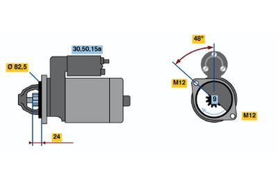 Startér BOSCH 0 001 110 048