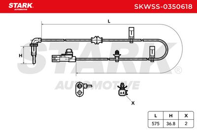 датчик, обороти на колелото STARK SKWSS-0350618