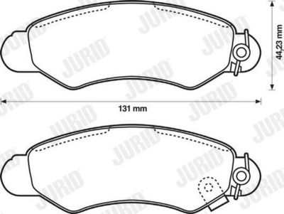 BREMSBELAGSATZ SCHEIBENBREMSE JURID 572418J 1