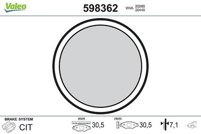SET PLACUTE DE FRANA FRANA DE PARCARE CU DISC