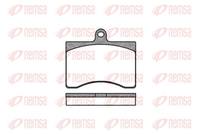Комплект тормозных колодок, дисковый тормоз REMSA 0090.00 для FIAT 242